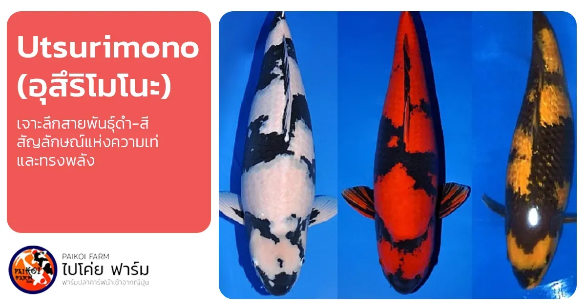 Utsurimono Koi: เจาะลึกสายพันธุ์ดำ-สี สัญลักษณ์แห่งความเท่